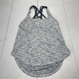Lululemon Free To Be Serene Tank White Black Space Dye Women’s 8 W1AUQS